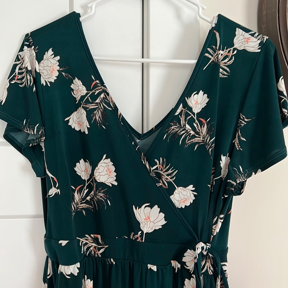 Green Romper - breast feeding friendly